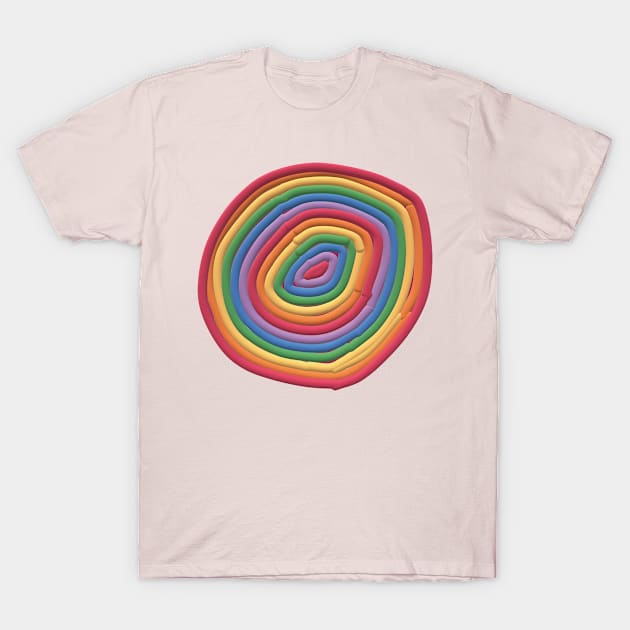 Rainbow Lollipop T-Shirt by EunsooLee